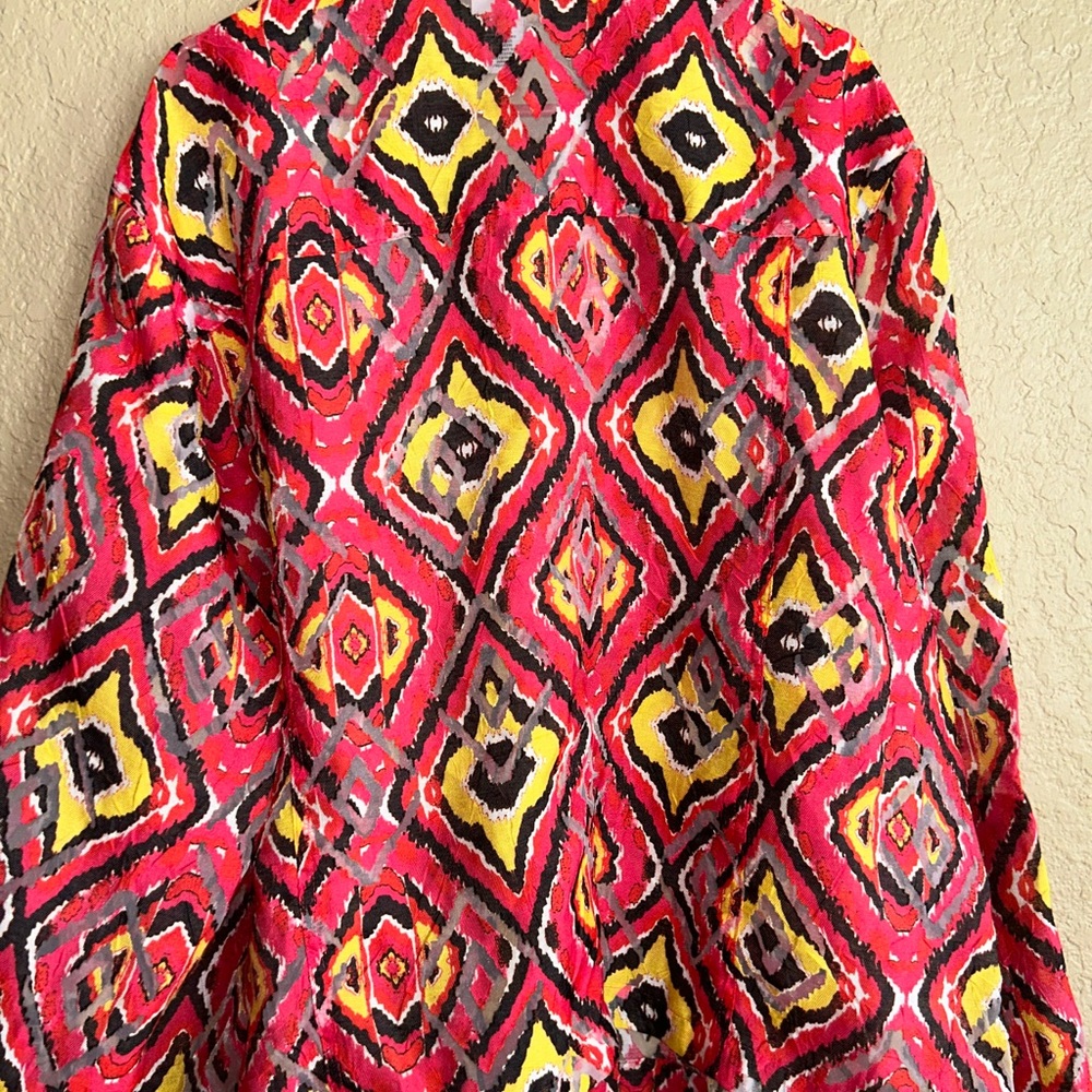 Ruby Rd. Multicolor Geometric Top - Picture 7 of 11
